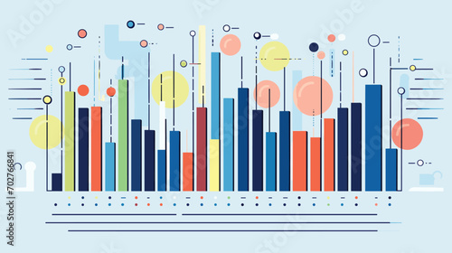 data processing with a vector art piece showcasing algorithms sorting, filtering, and analyzing datasets. 