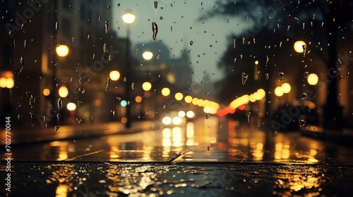 rainy weather in the night