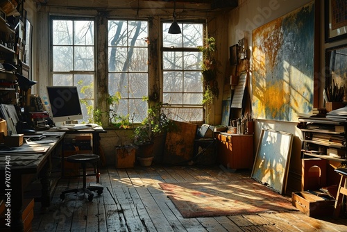 Sunlit Artist's Studio