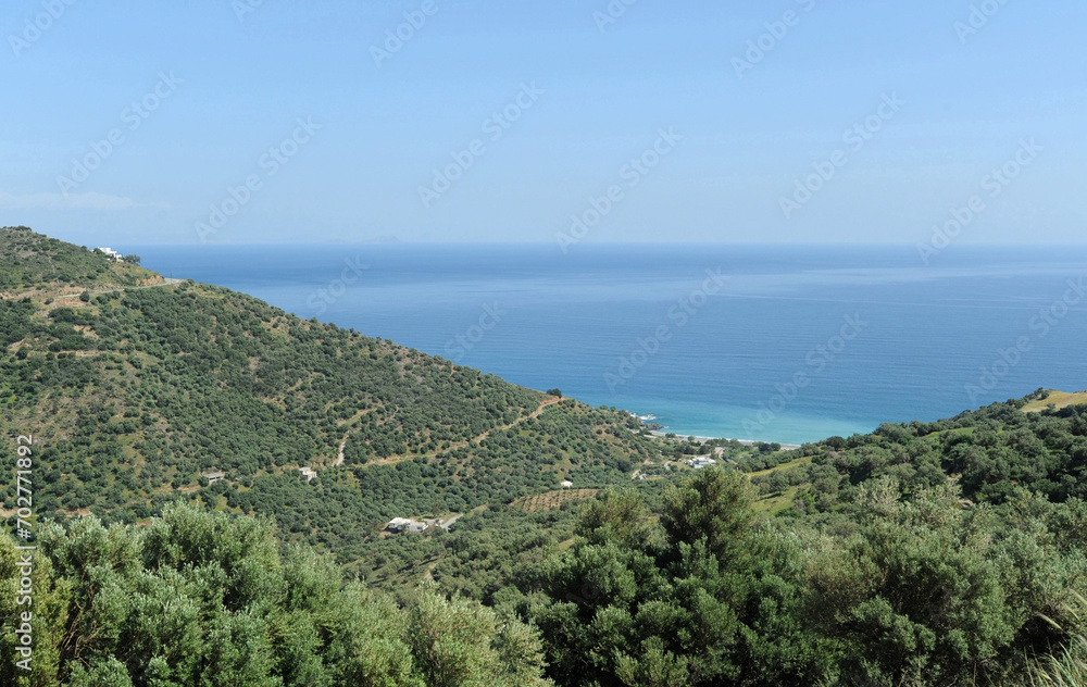 La plage de Rodakino près de Spili en Crète