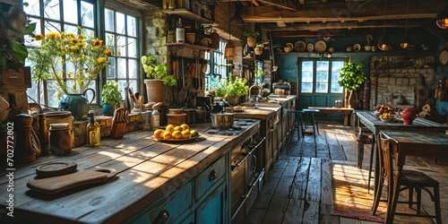 Rustic Kitchen © RAMBYUL