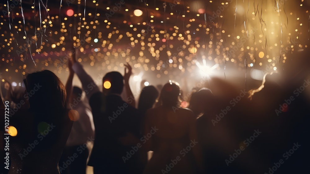 crowd of people dancing in nightclub
