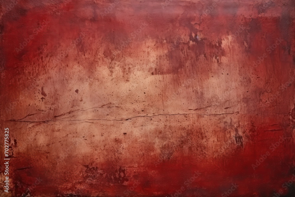  a painting of a red and brown color with a black border on the bottom of the painting and a white border on the bottom of the painting.