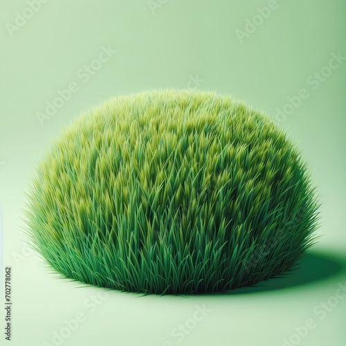green grass on simple background