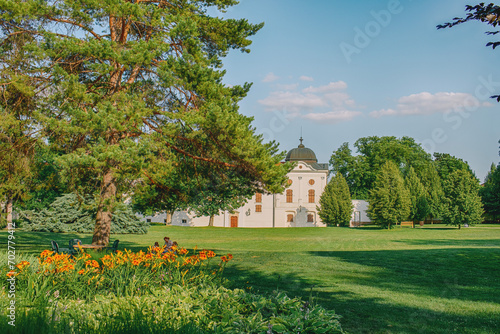 Royal Palace of Godollo,Hungary in summer season.