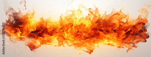 Inferno of Passion: Blazing Flames Ignite the Fiery Heat on a Red-Hot Background