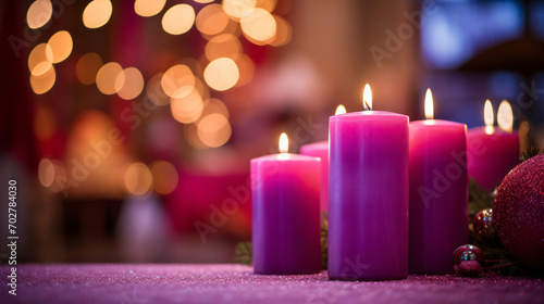 Advent Candles In Church