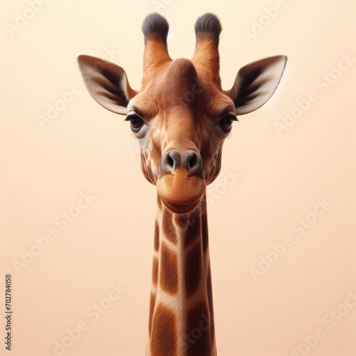 giraffe head close up