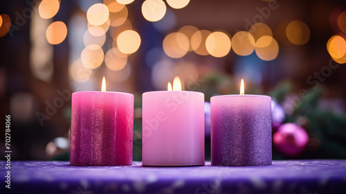 Advent Candles In Church