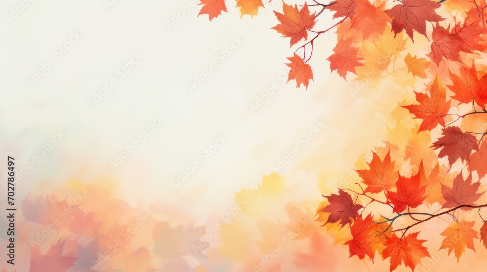 Autumn background with maple leaves Autumn background with maple leaves