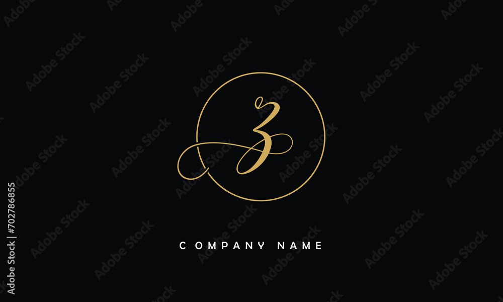 Obraz premium Z, Z Abstract Letter Logo Monogram