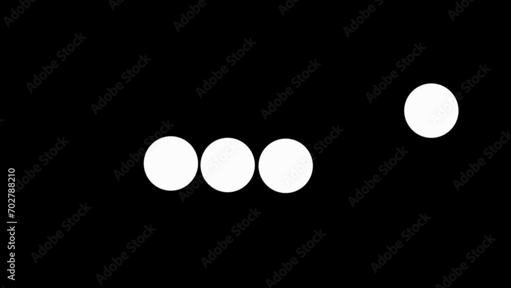 2d Newton's Cradle Animation with White Balls on Black Background 2d Newton's Cradle Animation with White Balls on Black Background