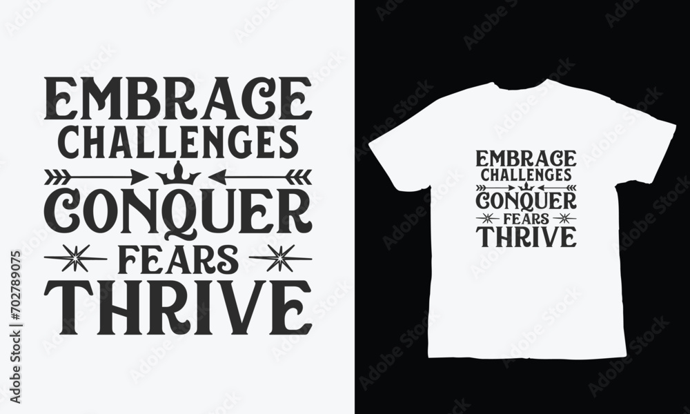 Embrace challenges, conquer fears, thrive, Hand drawn lettering design, Calligraphy t shirt design, Isolated on white background, svg Files for Cutting Cricut and Silhouette
Embrace challenges, conquer fears, thrive, Hand drawn lettering design, Calligraphy t shirt design, Isolated on white background, svg Files for Cutting Cricut and Silhouette