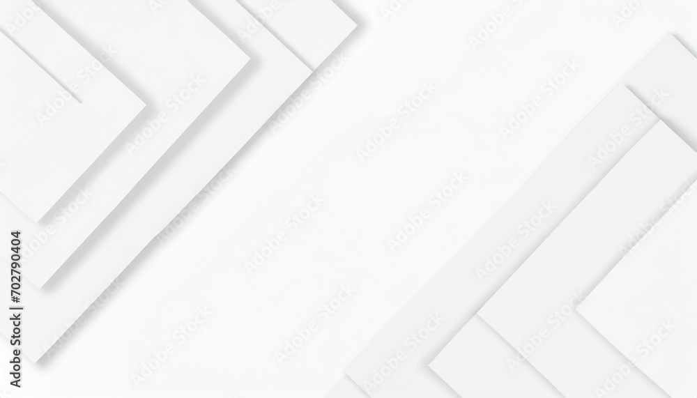 random rotated white planes geometrical edge border background wallpaper banner or template flat lay from above - obrazy, fototapety, plakaty 