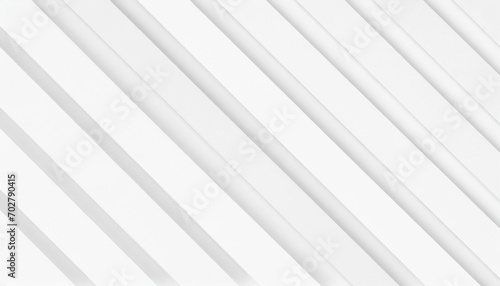 random shifted diagonal white long rectangle or cube geometrical background wallpaper banner pattern fade out with copy space flat lay top view from above photo