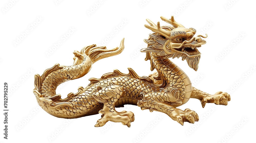 Fototapeta premium chinese golden dragon
