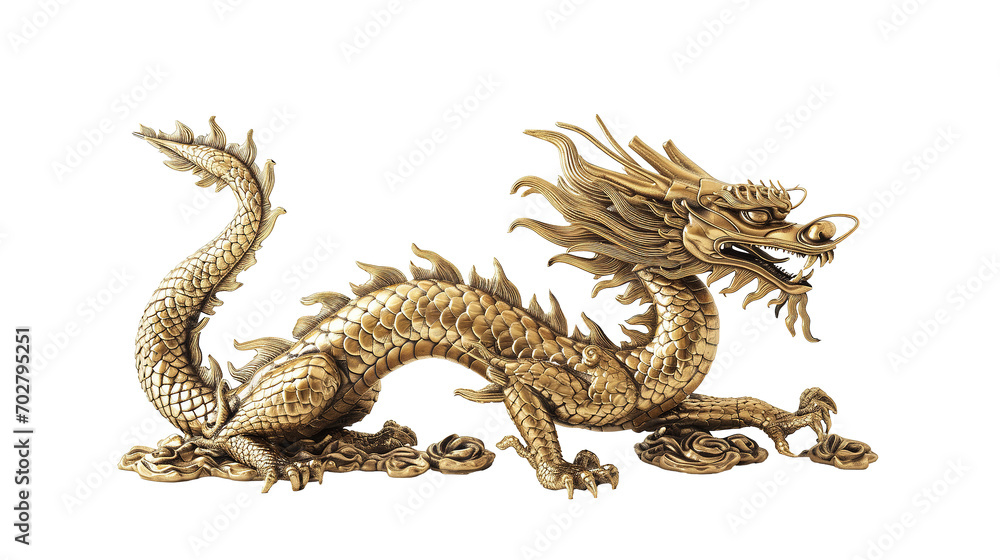 Obraz premium chinese golden dragon