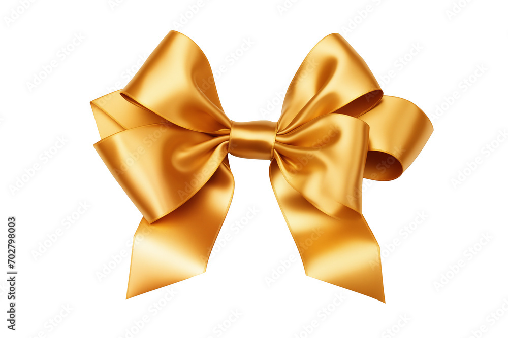 golden gift bow on transparent background golden gift bow on transparent background