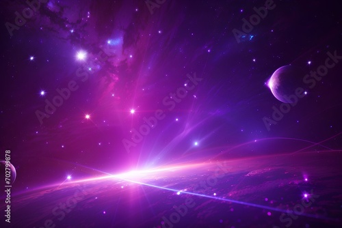 purple light space background, created by ai generated