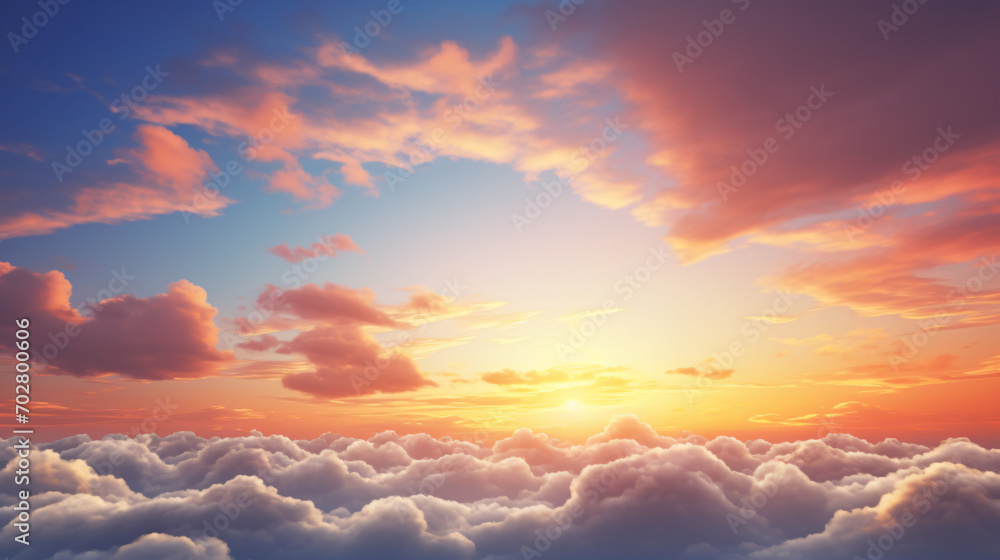 Sunset sky for background or sunrise and cloud