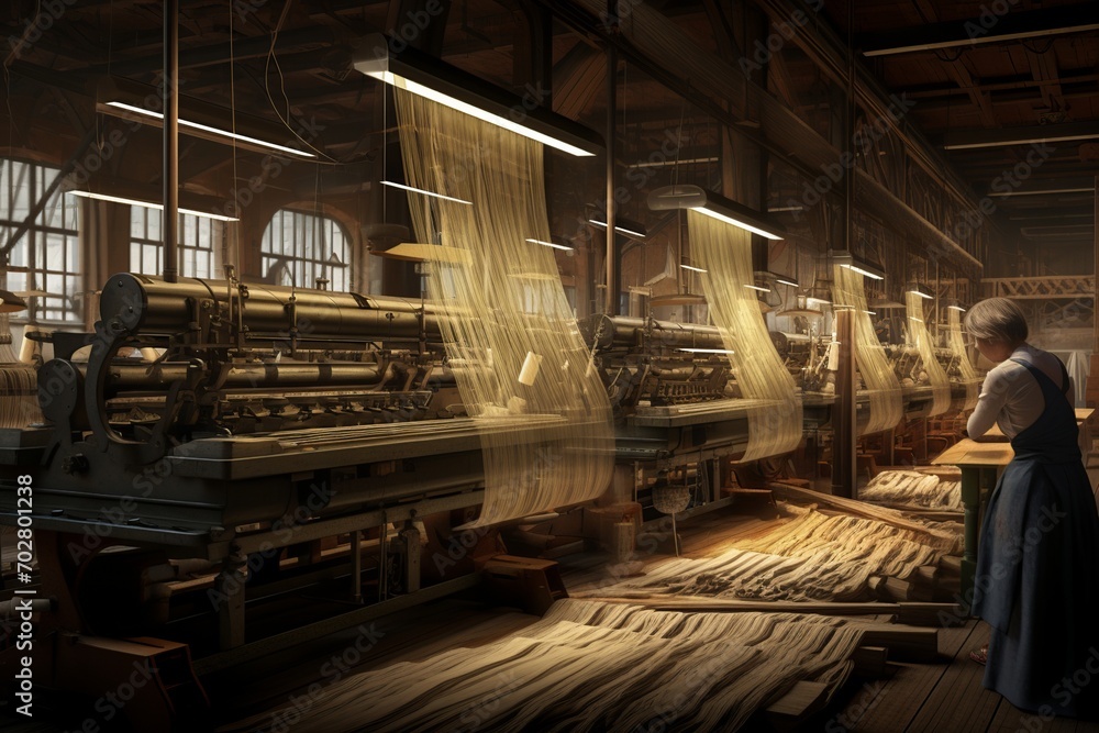 Evoking the transformative period of the Second Industrial Revolution, this image depicts the era's dynamic fusion of industry and technological progress. Evoking the transformative period of the Second Industrial Revolution, this image depicts the era's dynamic fusion of industry and technological progress.