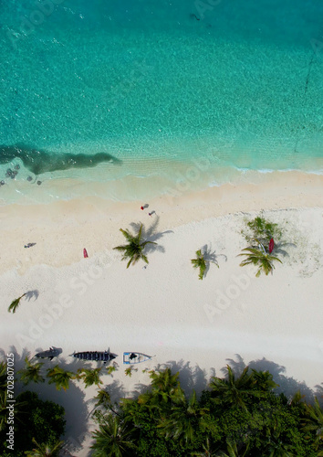 Paradise island in the Maldives Drone photo
