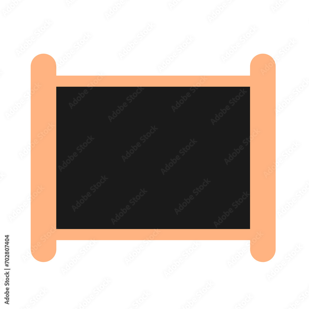 Blackboard in wood frame isolated on transparent background. Empty chalkboard for restaurant menu or school class. Blackboard in wood frame isolated on transparent background. Empty chalkboard for restaurant menu or school class.