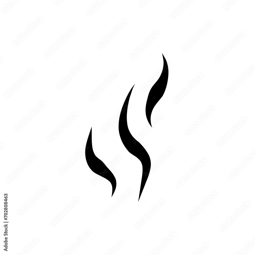 Cooking steam or warm aroma smell mark Cooking steam or warm aroma smell mark