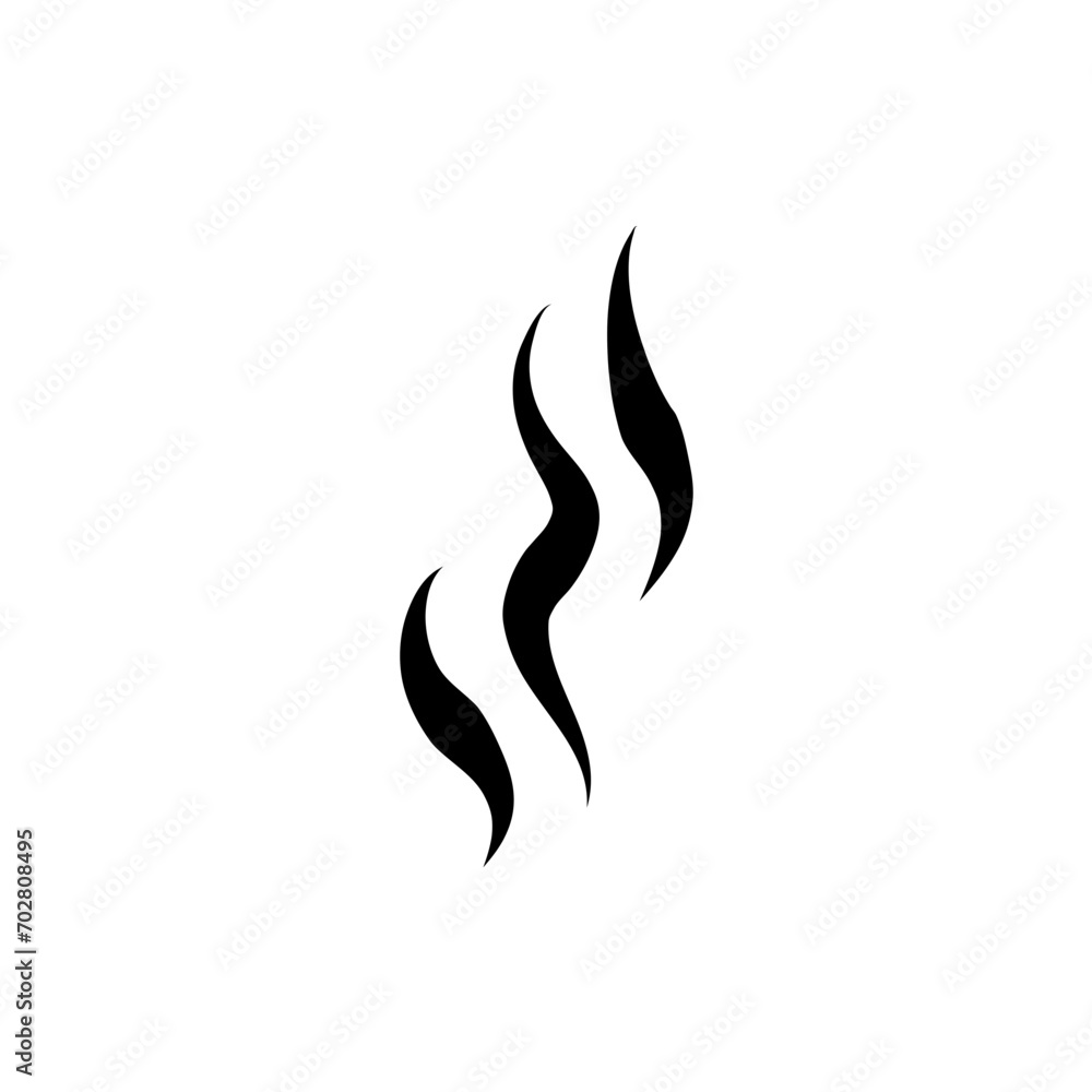 Cooking steam or warm aroma smell mark Cooking steam or warm aroma smell mark