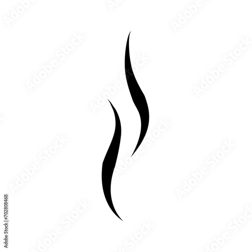 Cooking steam or warm aroma smell mark