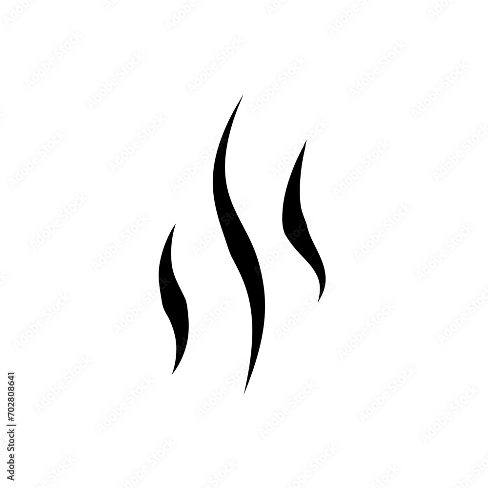 Cooking steam or warm aroma smell mark Cooking steam or warm aroma smell mark