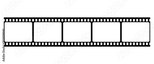 Vector template on the theme of the retro film industry. Vintage film strip, template for design