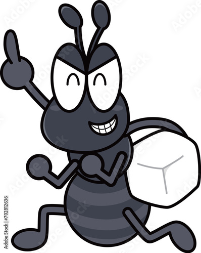 ポップな蟻のイラスト