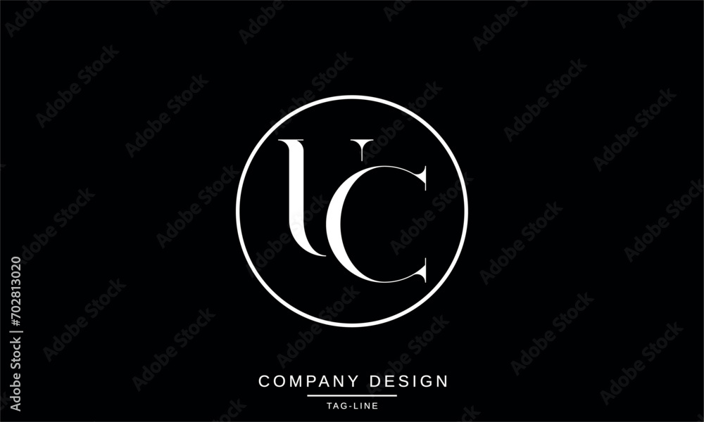 CU, UC, Abstract Letters Logo Monogram CU, UC, Abstract Letters Logo Monogram