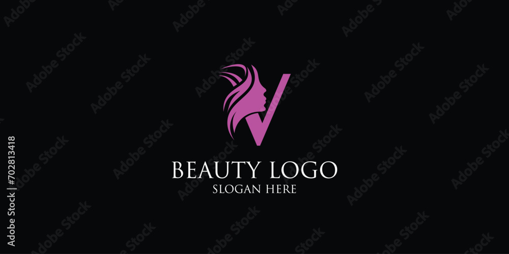 V letter beauty logo with modern concept, premium vector
V letter beauty logo with modern concept, premium vector