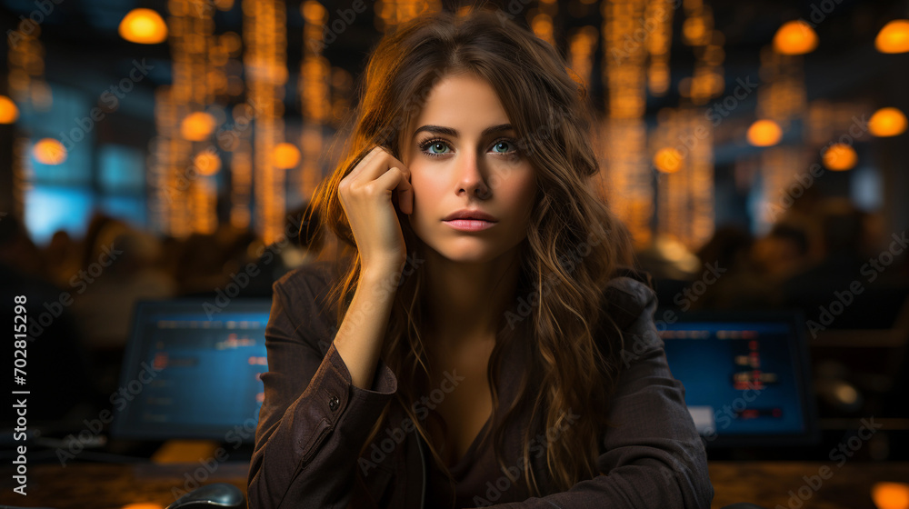 Woman stockbroker suffered financial investment losses Woman stockbroker suffered financial investment losses