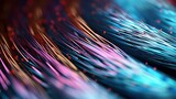 Optical fiber cable. Microscopic view. Technology background design. Generative Ai