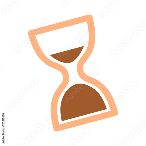 Vintage transparent hourglass watch countdown 