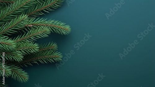 Christmas tree branches backdrop 