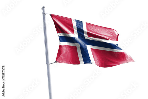 Bild auf Leinwand Norway flag on transparent background. Png