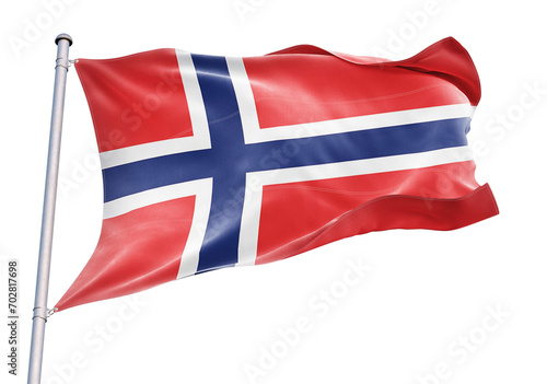 Fotografi Norway flag on transparent background. Png