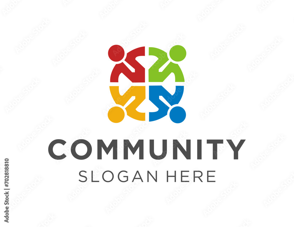 The logo design is about Community and was created using the Corel Draw 2018 application with a white background. The logo design is about Community and was created using the Corel Draw 2018 application with a white background.