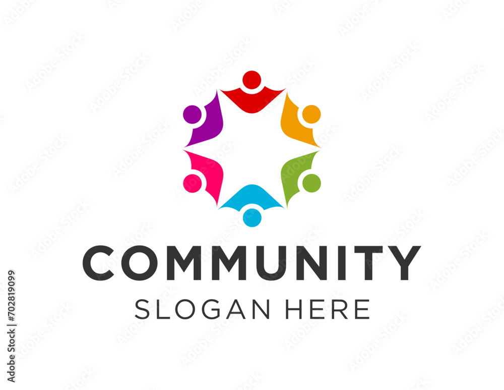 The logo design is about Community and was created using the Corel Draw 2018 application with a white background. The logo design is about Community and was created using the Corel Draw 2018 application with a white background.