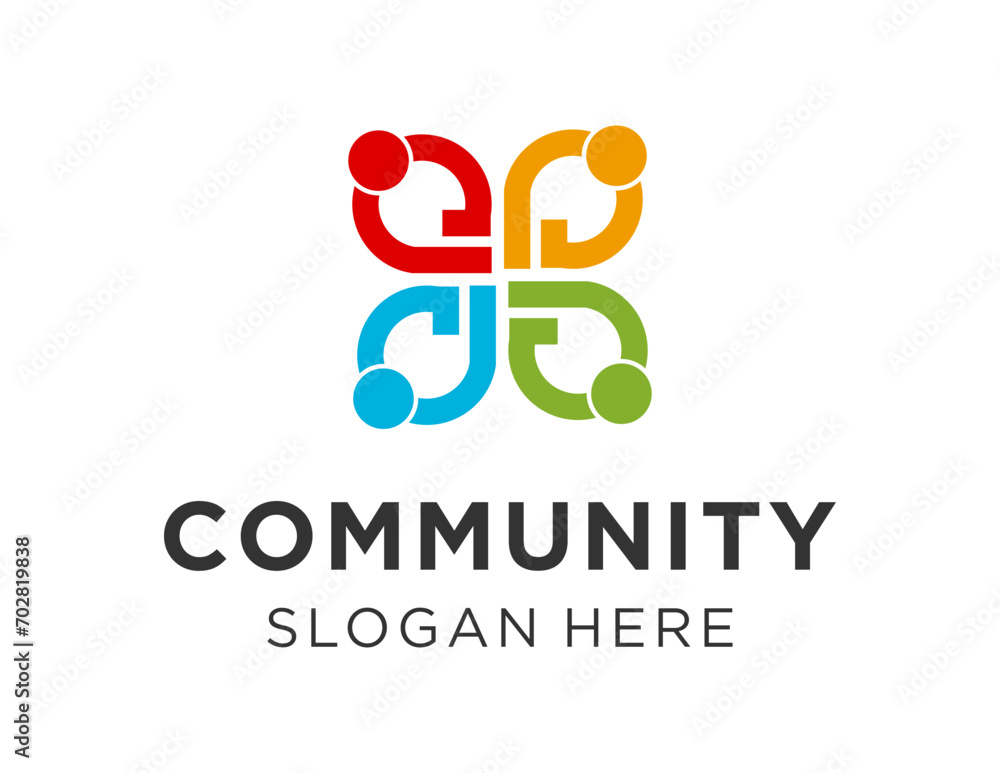 The logo design is about Community and was created using the Corel Draw 2018 application with a white background. The logo design is about Community and was created using the Corel Draw 2018 application with a white background.