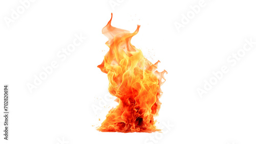 Fire flame on transparent background. Blazing flame on transparent background in png