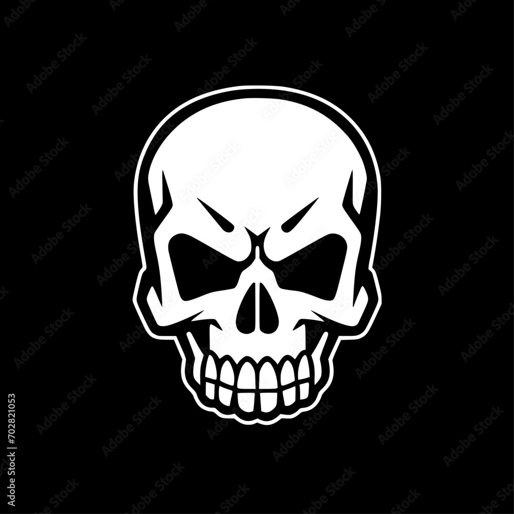 Skull - Minimalist and Flat Logo - Vector illustration Skull - Minimalist and Flat Logo - Vector illustration