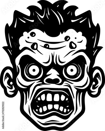 Zombie   Minimalist and Simple Silhouette - Vector illustration