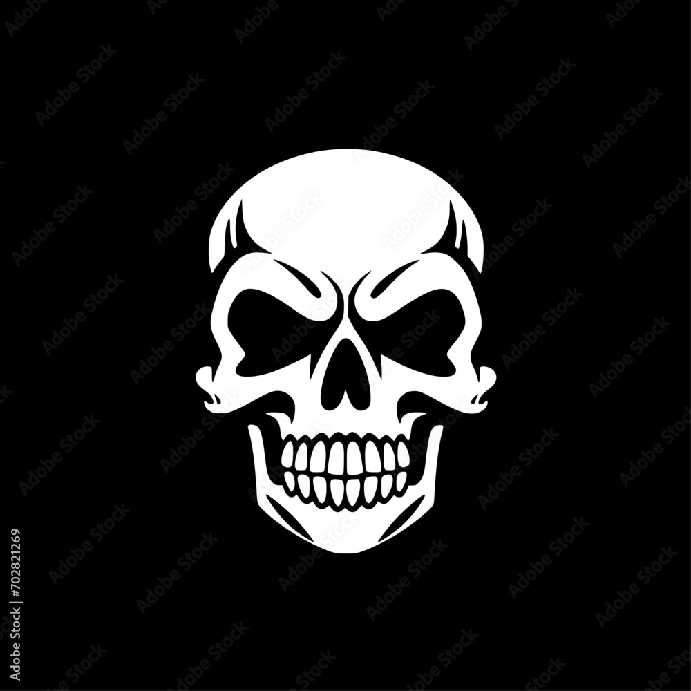 Skull | Minimalist and Simple Silhouette - Vector illustration Skull | Minimalist and Simple Silhouette - Vector illustration