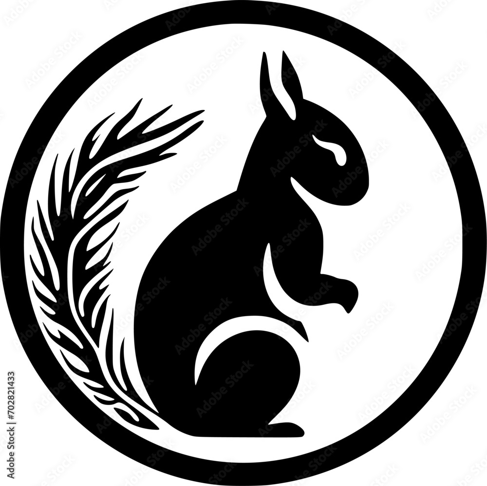 Naklejka premium Squirrel - High Quality Vector Logo - Vector illustration ideal for T-shirt graphic