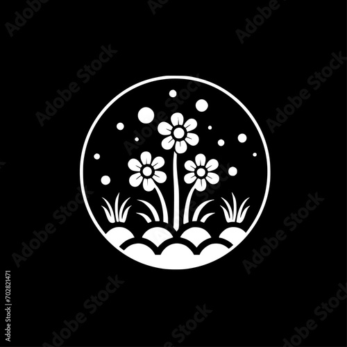 Spring - Minimalist and Flat Logo - Vector illustration